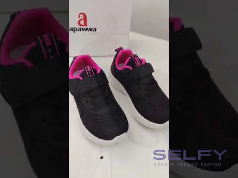 Кросівки дитячі  Apawwa Z395 black-fuchsia 20-25, Фото 4